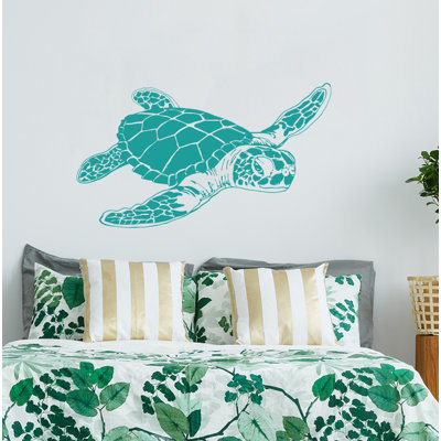 Décalcomanie murale tortue de mer