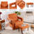 Aidenjohn Upholstered Armchair with Ottoman-1540155421