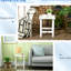 Table d'appoint de patio extérieure 15 po pour balcon, porche, table de bout de billard, piscine blanche, porche
