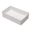 Lavabo de salle de bain vasque rectangulaire en céramique blanche L 21-1 / 4 po x l 13 po Lordear