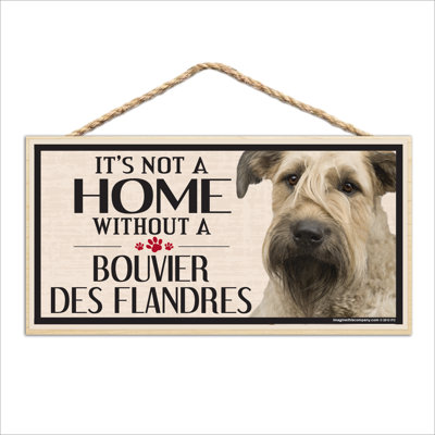 Ce n'est pas une maison sans notre enseigne Bouvier des Flandres