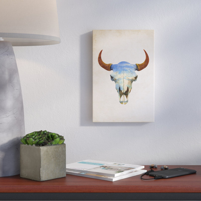 « big sky portrait », impression sur toile, Toile tendue, Pas de tapis, H 12 po x l 8 po x P 0,57 po