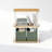 Turn-S-Tube 3-Tier Multipurpose Bookcase, Shelf Display Rack with Square Tube, Beech/White