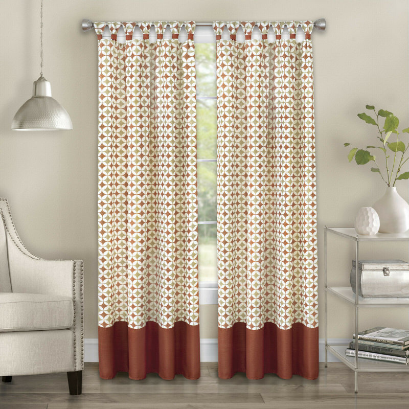 Lorcan Room Darkening Curtain Pair, 52" W x 63" L, Spice