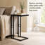 Ensemble de 2 tables de bout modernes en forme de C, fabrication robuste et durable