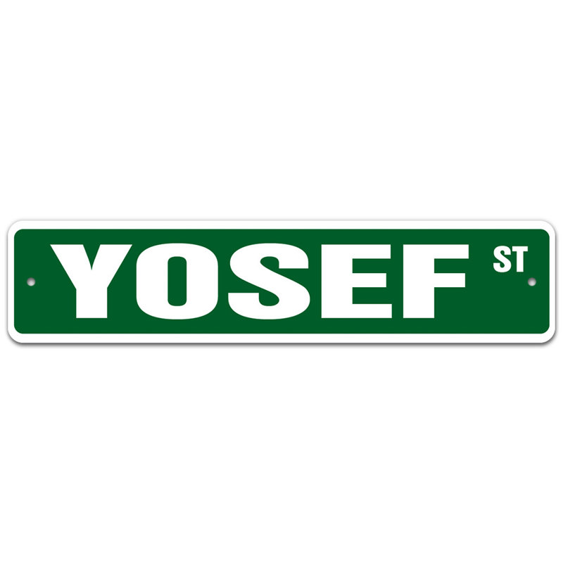 Plaque de rue, H 6 po x l 24 po x P 0,1 po