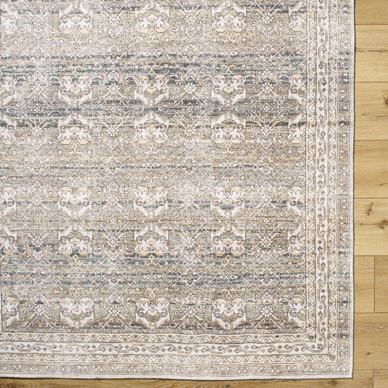 Gess Machine Washable Area Rug, Rectangle 6'7" x 9'