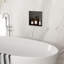 Niche murale de salle de bain encastrée en acier inoxydable l 12 po x H 12 po