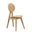 Chaises de salle à manger modernes et simples avec dossiers en bois massif