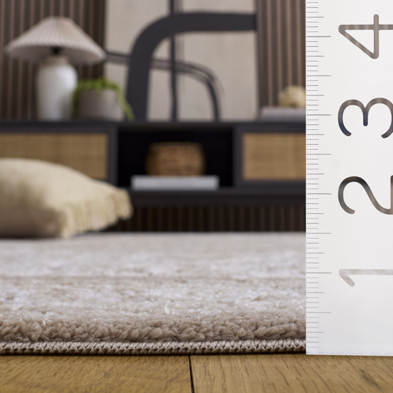 Polyester tissé à la machine Lunara; Jute / sisal Tapis oriental en polypropylène, Rectangle 9 pi 0 po x 12 pi 0 po