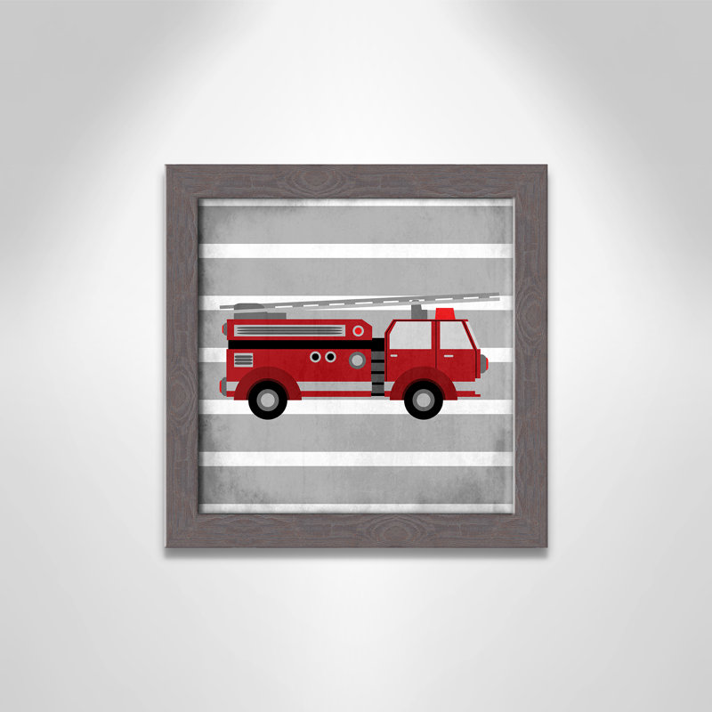 Adhésif décoratif en rouge 1 pi, H 12 po x l 12 po x P 0,6 po, Encadré plat à grain de bois gris