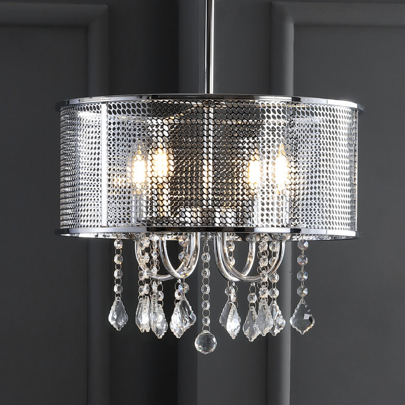 Zeitz - Light Chrome Pendant, 13.75" H x 17" W x 17" D