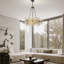 Lustre rond en cristal véritable 31,5 "K9-1385962260