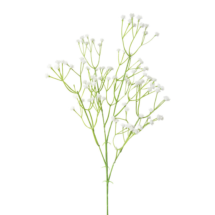 SULLIVANS 25.25 in. Artificial White Baby's Breath Stem GA1472 CR