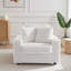 Ermia 96Cm Wide Cotton Flannel Armchair with Two Cup Holders-258753172