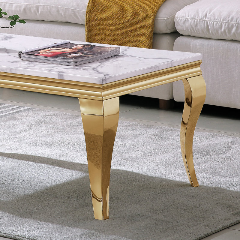 Table basse Jennita, Doré