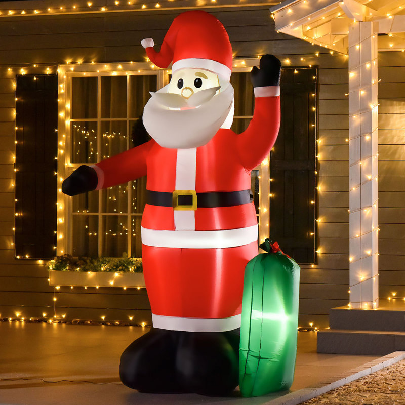 Père Noël gonflable extérieur