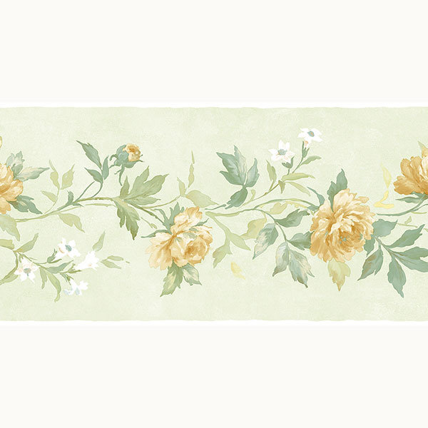 Papier peint Heilyn, Vert / jaune