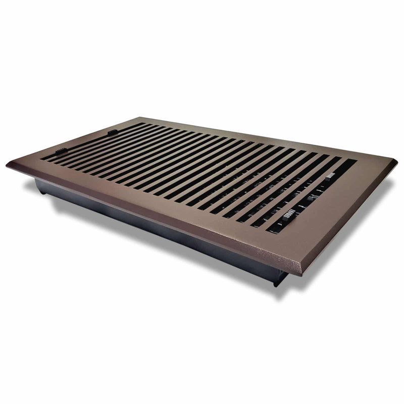 Couvercle de ventilation standard en fonte d'aluminium, Gris, H 4 po x l 10 po x P 12 po