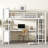 Metal Loft Bed with L-Desk, Wardrobe, Storage Cubes & Shelves – Heavy-Duty Loft Bed for Teens and Adults-685069748-685069750