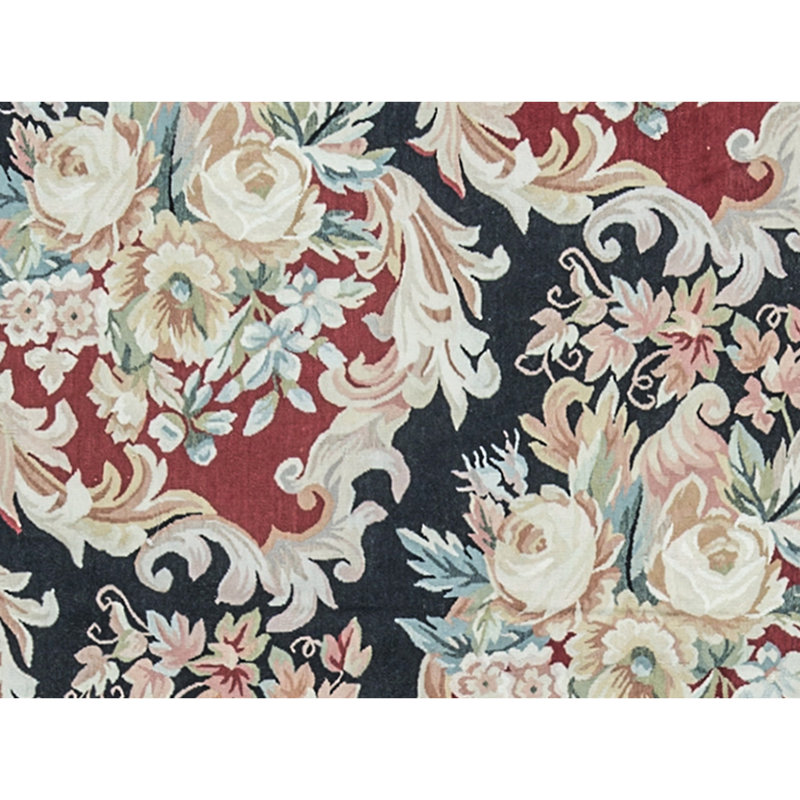 Aubusson Renaissance Wool Floral Area Rug