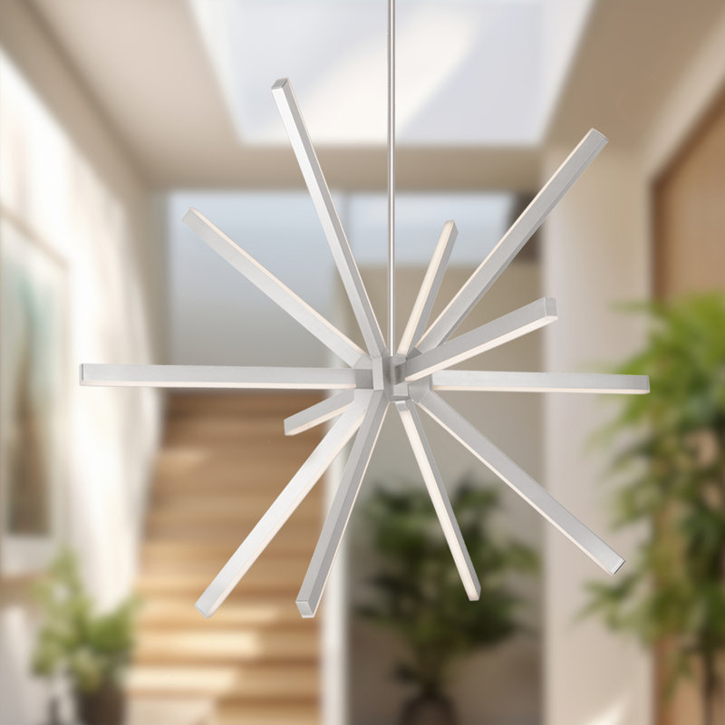 Sirius 13 - Light LED Chandelier, Brushed Nickel, 15.75" H x 20" W x 20" D