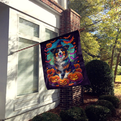 Drapeau de jardin d'Halloween en polyester Jahsi