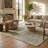 Rug Branch Atlas 8' x 11' (7'10" x 10'10") Green/Beige Abstract Patchwork Indoor Area Rug, Modern, Medium Pile, Stain-Resistant Carpet - Living Room, Bedroom, Dining Room, and Kitchen-1020508962