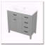 Meuble-lavabo 36 po avec lavabo et beaucoup de rangement-132953501