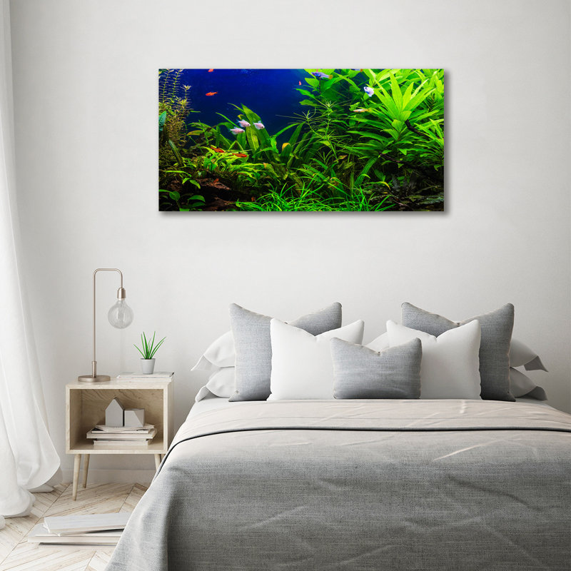 Fish In The Aquarium - Wrapped Canvas Print