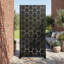 Metal Privacy Screen Fence Panel Square Pattern-580097891-580097897