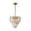 Lustre en cristal moderne en laiton chaud pour la salle à manger et le vestibule-133699642