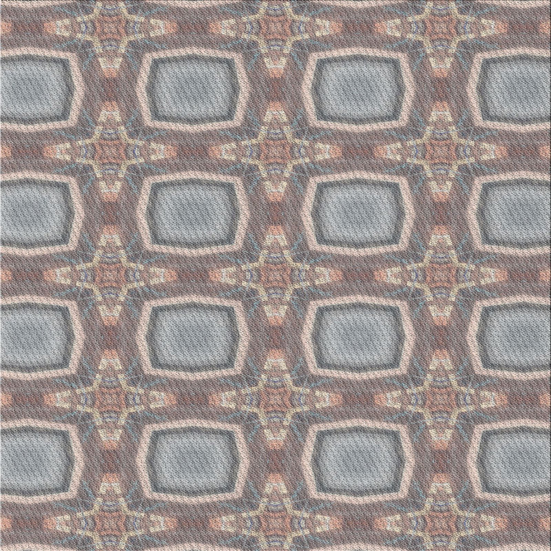 Geometric Indoor Rug, Square 3'