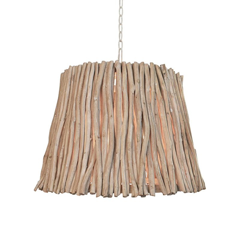 Luminaire suspendu naturel à 1 lumière Crew