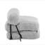 Fauteuil à billes pliable Latina, gris clair