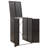 vidaXL Single Wheelie Bin Shed Black 27.6"x31.5"x46.1" Poly Rattan-88344687