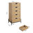 Modern Dresser, 5-Drawer Tall Storage Unit For Bedroom, Living Room, Hallway, And Office-1568243316