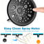 Pomme de douche double haute pression combinée, pomme de douche à pluie avec douchette, barre coulissante sans perçage de 26 po, boyau de 5 pi et inverseur à 3 voies, noir mat, valve non incluse-134490933
