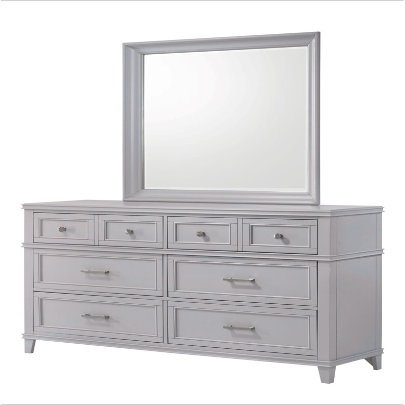 Commode 6 tiroirs, Gris
