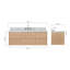   Ensemble de meuble-lavabo mural rectangulaire de 61 po avec comptoir en marbre blanc de Carrare et ensembles-1464320164-1464320217