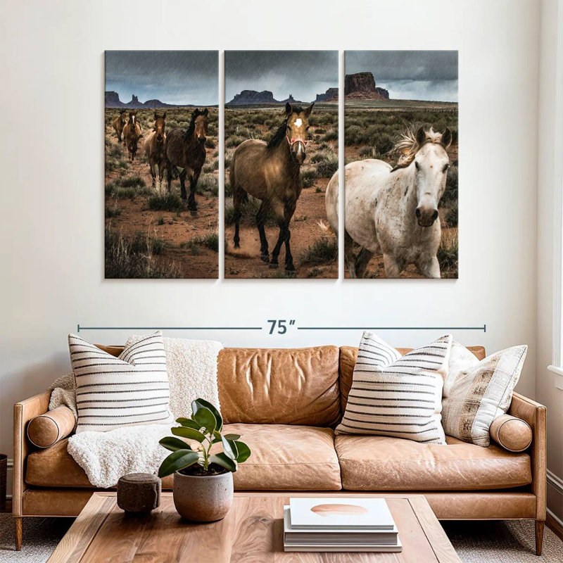 Mighty Monument Valley Horses, 42" H x 65" W