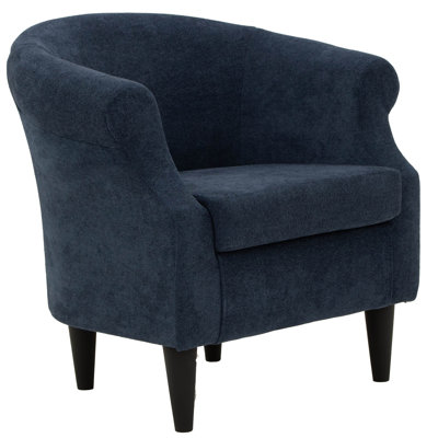 Fauteuil demi-tonneau en polyester Adea
