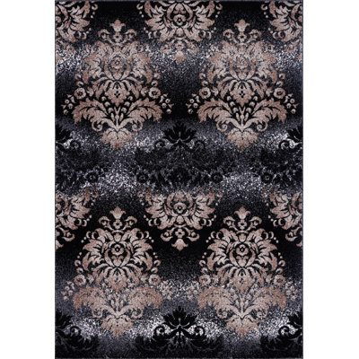Tapis noir / doré Crigler