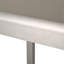 43" Outdoor Aluminum Frame Bar Table With Glass Table Top