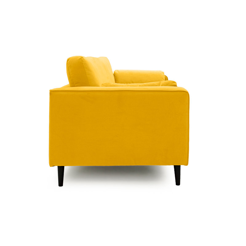 Millerville Velvet Armchair, Mustard