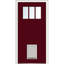 Porte d'entrée pré-montée en fibre de verre Craftsman-40645553-40645545-40645544