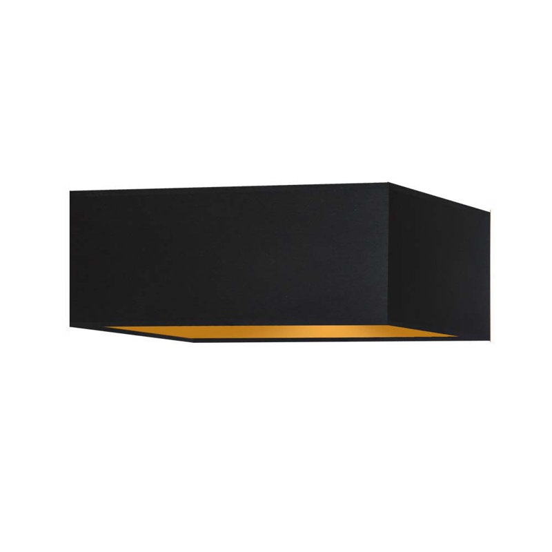 Eibe Fabric Flush Mount, Black