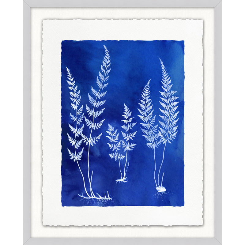 Fernspirationdigo, impression encadrée sur verre 11 pi