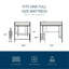 Lit mezzanine avec bureau et tablettes-928638614