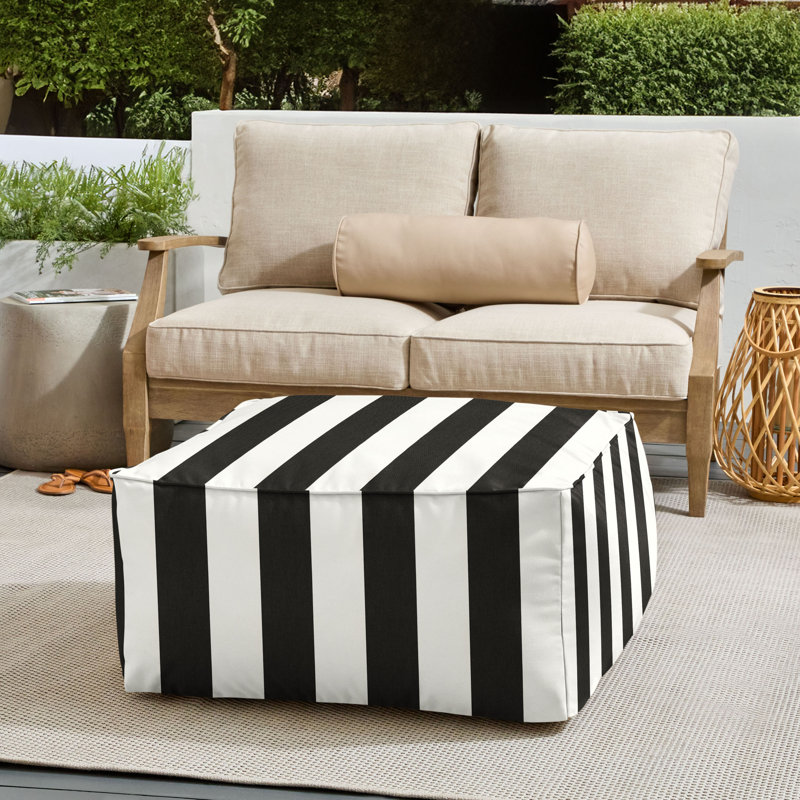 Repose-pieds d'extérieur en mousse avec coussin Sunbrella® Haleyjo